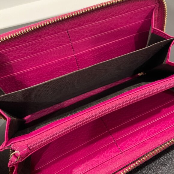 Gucci Soho Zip Around Interlocking G Logo Continental Wallet (EH1013) - Picture 7 of 9